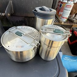 Camping Pots & Pan & Coffee Pot 