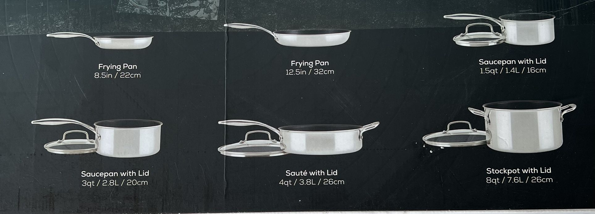 10-Piece ScratchDefense™ Clad Nonstick 