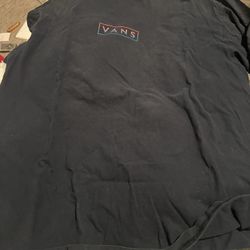 vans shirt size large greysih