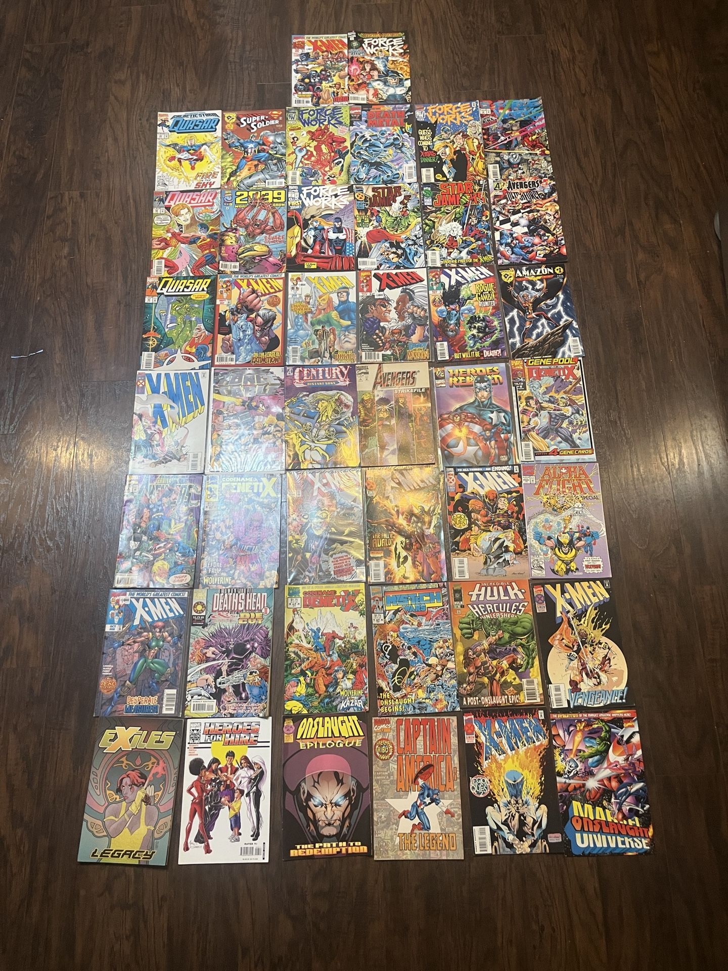 Lot Of 44 1990s Vintage Comic Books