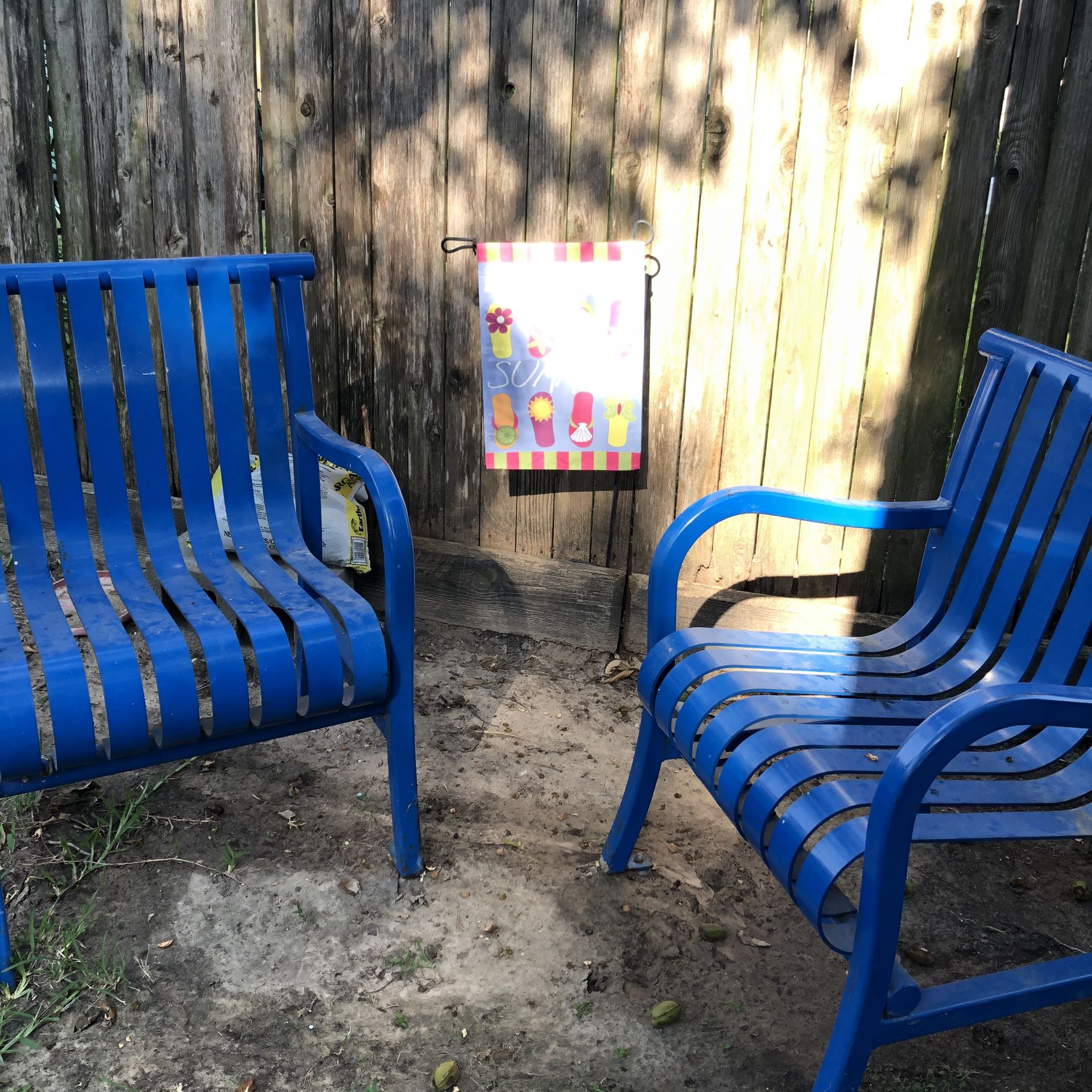 Par de sillas de fierro Home & Garden