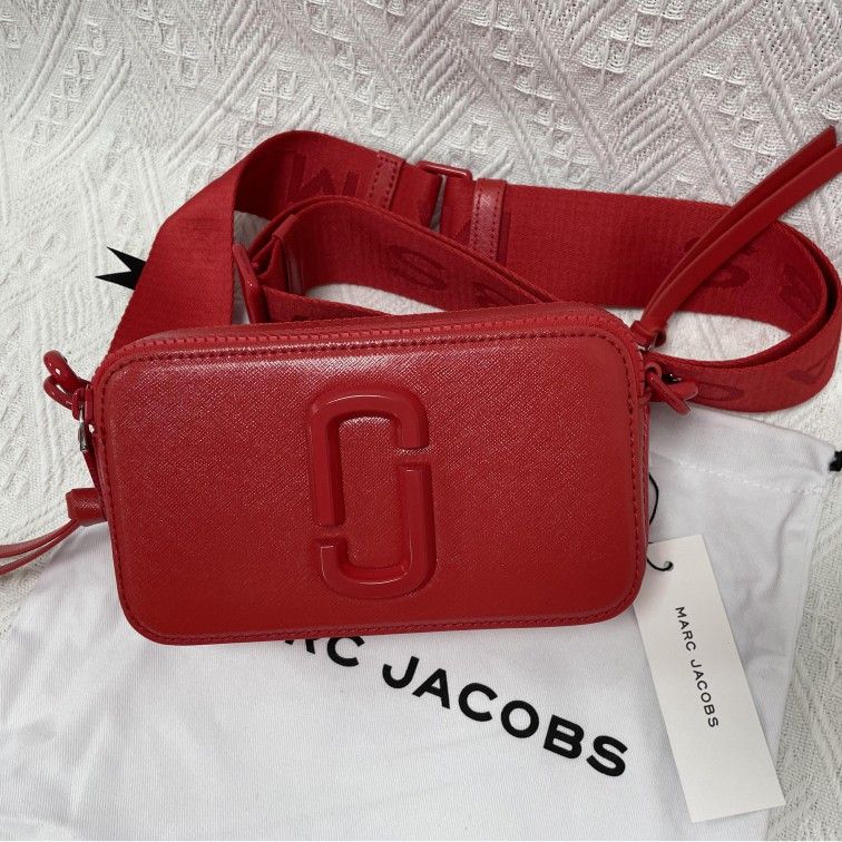Marc Jacobs Snapshot Crossbody Bag Sandcastle Geranium