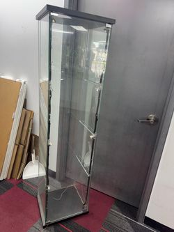 Display glass shelf with lights