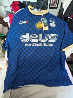 Rare vintage new with tags DEUS sports jersey oversized XL soccer moto racing