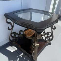 Square  Solid Wood End Table 
