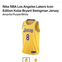 Nike NBA Los Angeles Lakers Icon Edition Kobe Bryant Swingman Jersey  Amarillo/Purple/White Men's - US