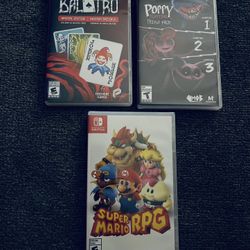 Nintendo Switch 1 Video Games Poppy Mario RPG Balatro