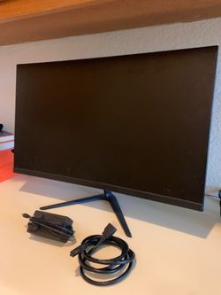 |FIRM ON PRICE|75HZ monitor slight curve good condition WORKS!!!!!