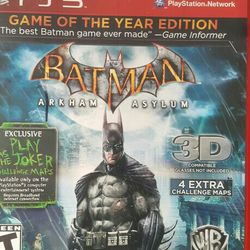 BATMAN ARKHAM ASYLUM FOR PS3