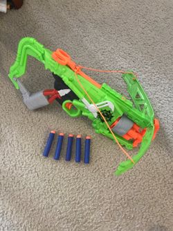 Nerf Outbreaker bow with ammo $10