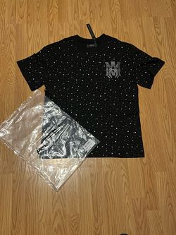 Amiri rhinestones t shirt size large and medium