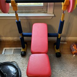 Kids Weight Bench Set 