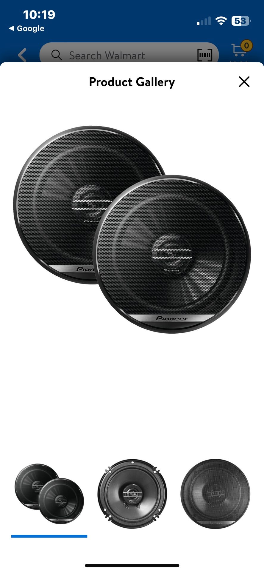Pioneer TS G1620F G Series Inch 300 Watt Way Coaxial