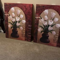 Cuadros  Dies Dólares Cada Uno 22 Pulgadas Por 28 