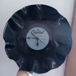 Vintage Record Album Clock