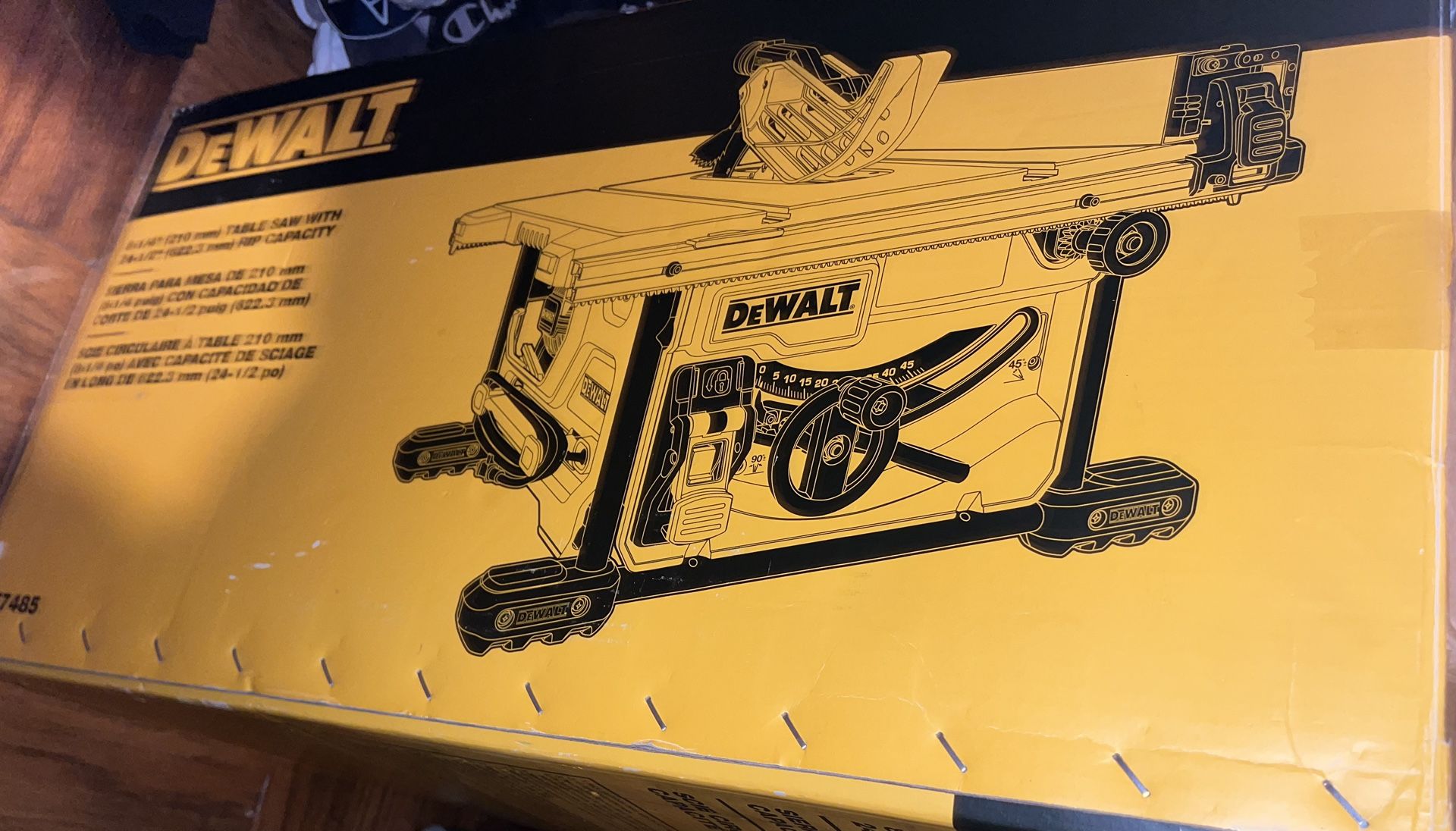 Dewalt Table Saw 8-1/4in With Box