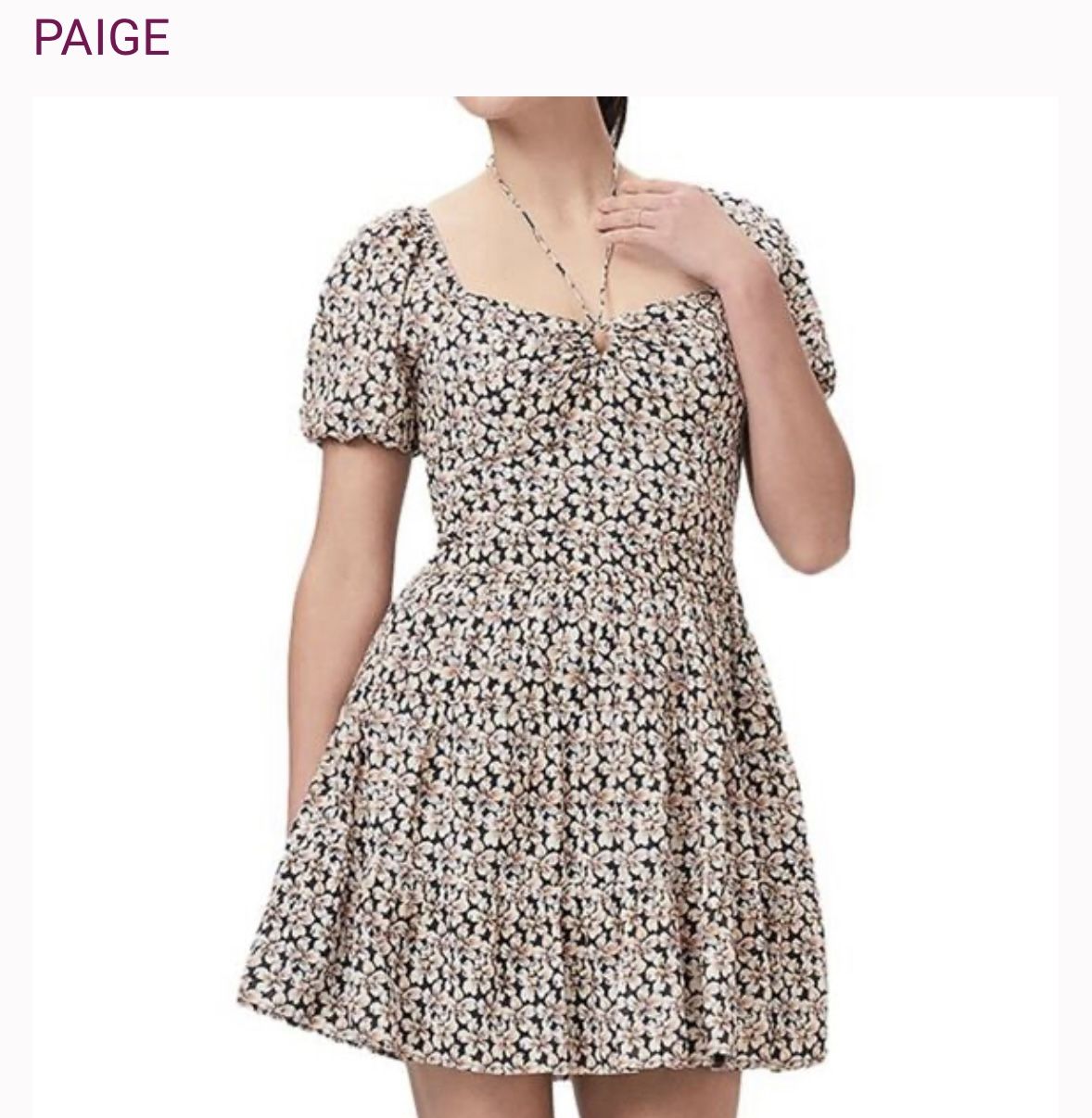 Paige Azul Floral Mini Dress Pre-owned