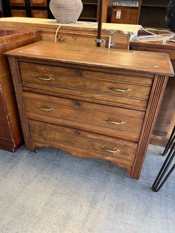 Antique real wood small Eastlake dresser (in store)