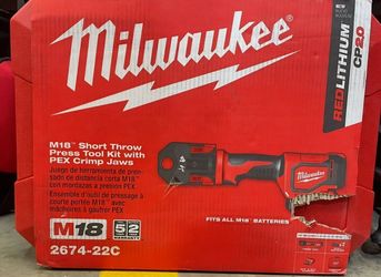 M18 Cordless Short Throw PEX Press Tool Kit