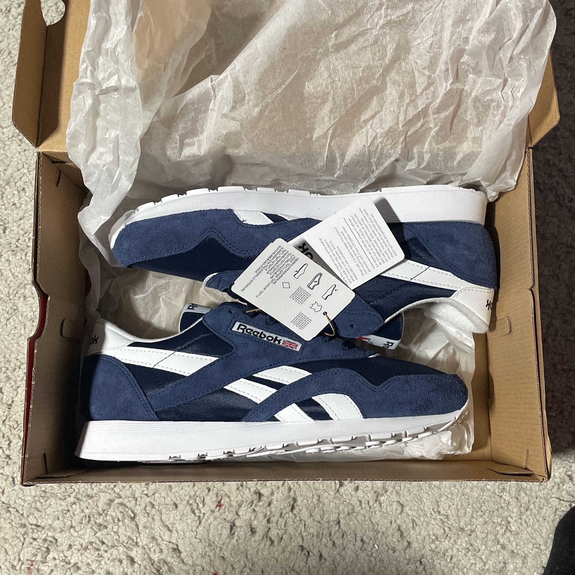 Blue Reebok Nylons/ OFFER TRADES