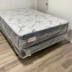 MATTRESS QUEEN SIZE PILLOW-TOP BOX SPRING-2PCS