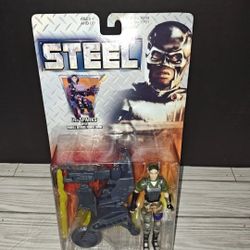 Steel Lt. Sparks w/ Mobile Defense Power Chair Action Figure Toy Kenner 1997 New