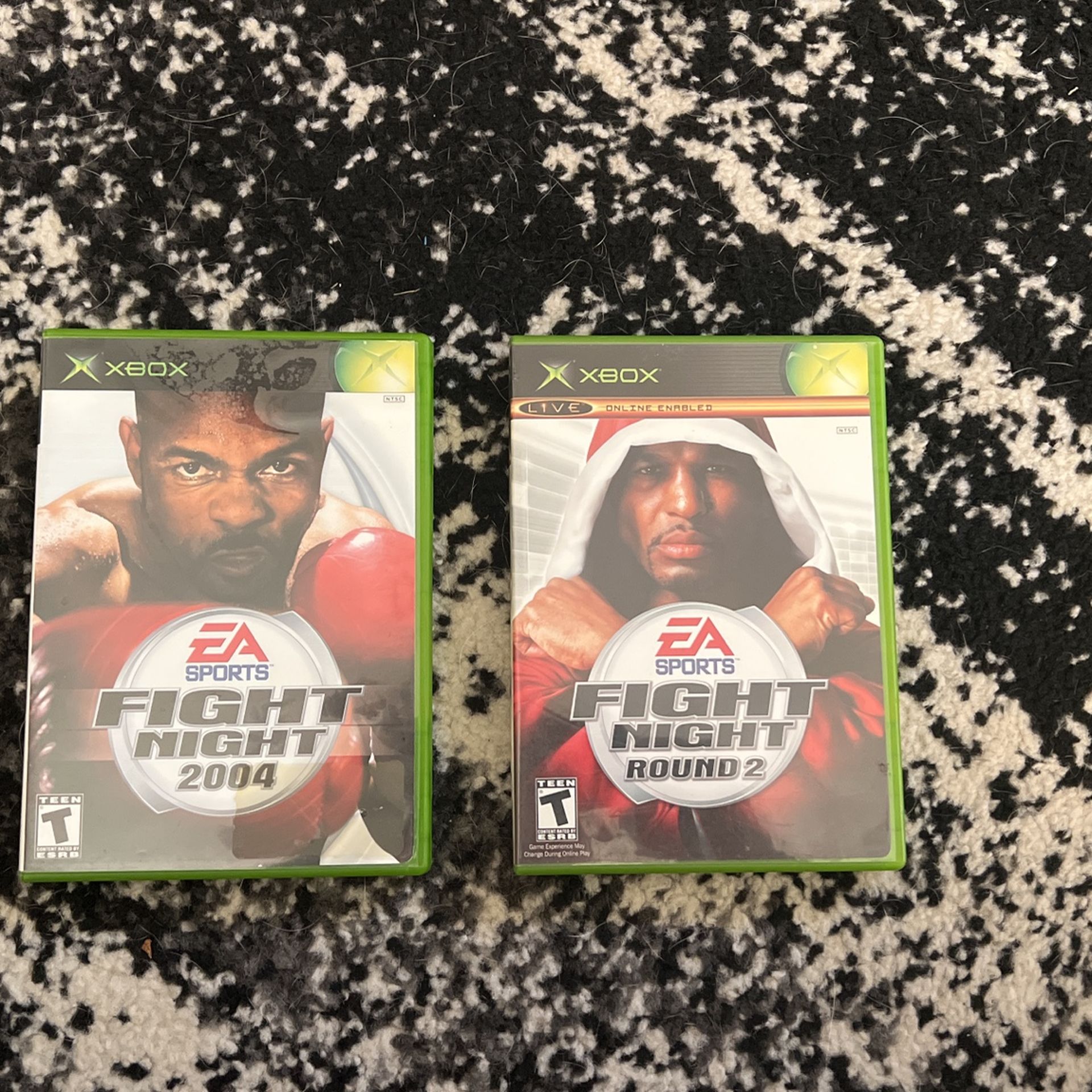 Original Xbox Games - Fight Night 2004 And Round 2 No Booklets - 14$