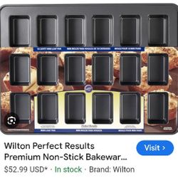 5 - NEW! WILTON MINI LOAF 18 COUNT NONSTICK PANS


