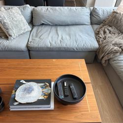 Modani Bloom 4-Piece Modular Sofa – Like New, Grey Fabric