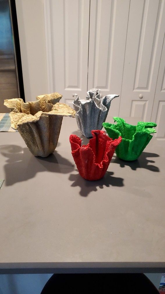 Candle Holder 10, Vase Small $15, Ig Vase $20 The Plaque $ 10