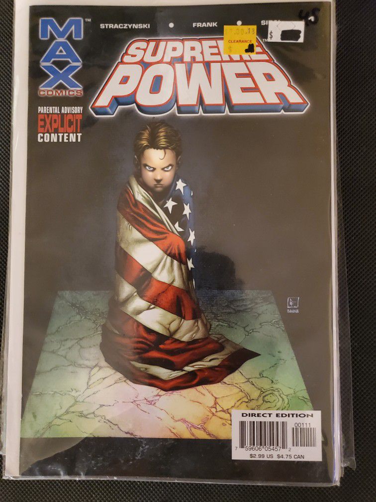 MAX Comics Supreme Power Series 