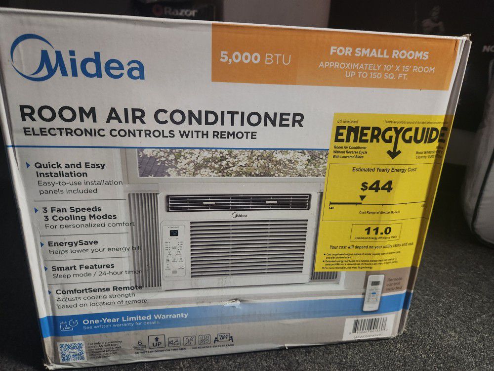 Midea 5000 Btu Window Air Conditioner.