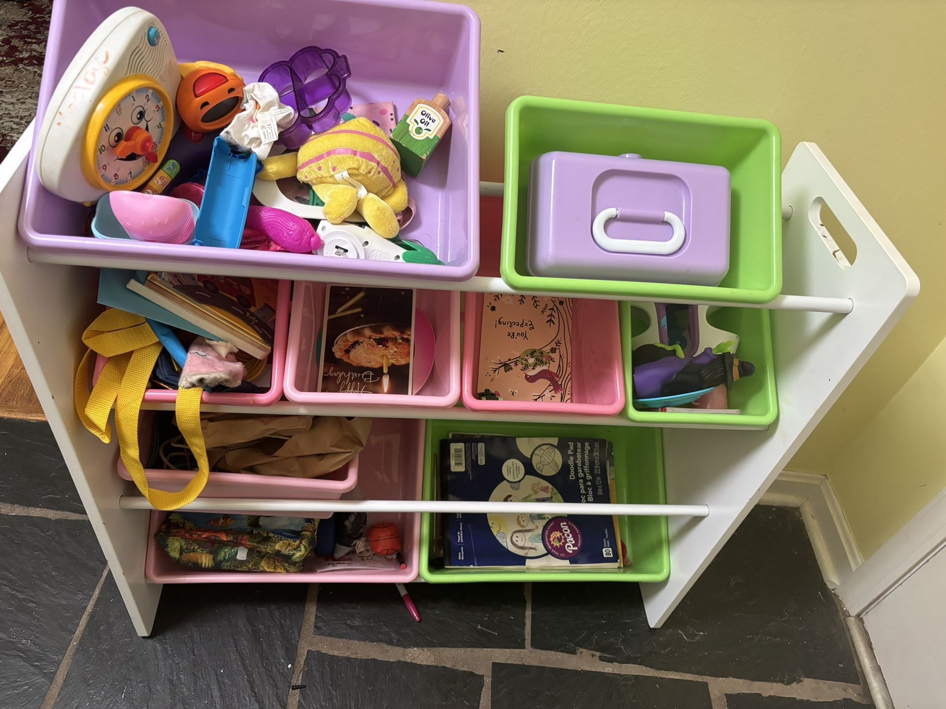 Toy Organizer Shelf And Bin