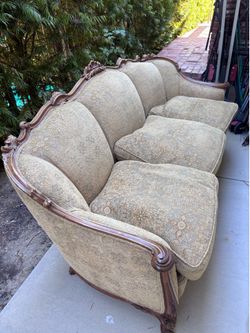 Traditional Sofa 3 seats all down feather solid wood frame