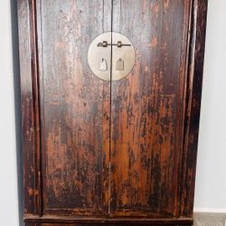 antique Chinese elm cabinet