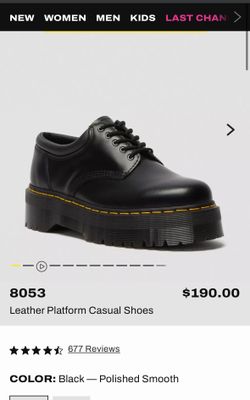 Doc martens 8053 Leather Platform Casual Shoes