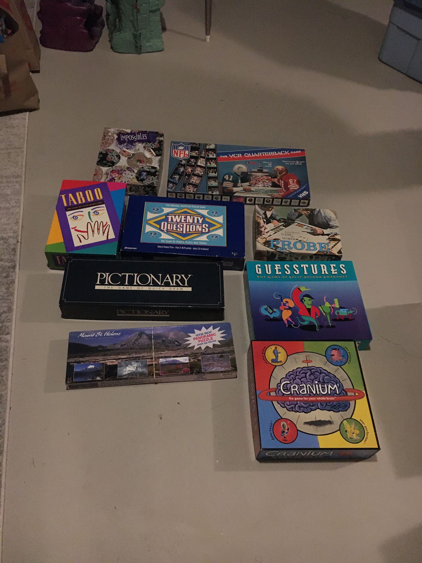Nine games and puzzles