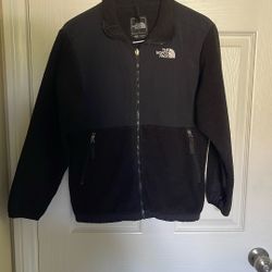 The North Face Jacket Boys L Black Full Zip Denali Fleece Polartec