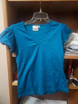 Fritzi Blue S/S Tee Medium Vintage
