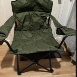 Green Army Uline Foldable Chair 