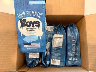 Four Sigmatic Prime Original: THE BOYS Creatine Ground Coffee, Five (5) 10 oz. Bags, BNIB