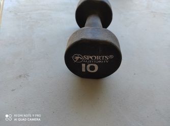 Sports authority 10lb dumbbell, neoprene.