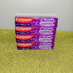 4 Colgate Maxfresh Mint Fusion 6.3oz