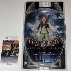 Tasia Valenza Signed Arkham Asylum Poison Ivy Action Figure Autograph JSA COA