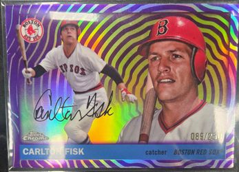 Carlton Fisk Topps Chrome Platinum