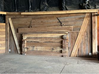 Log Timber Wall