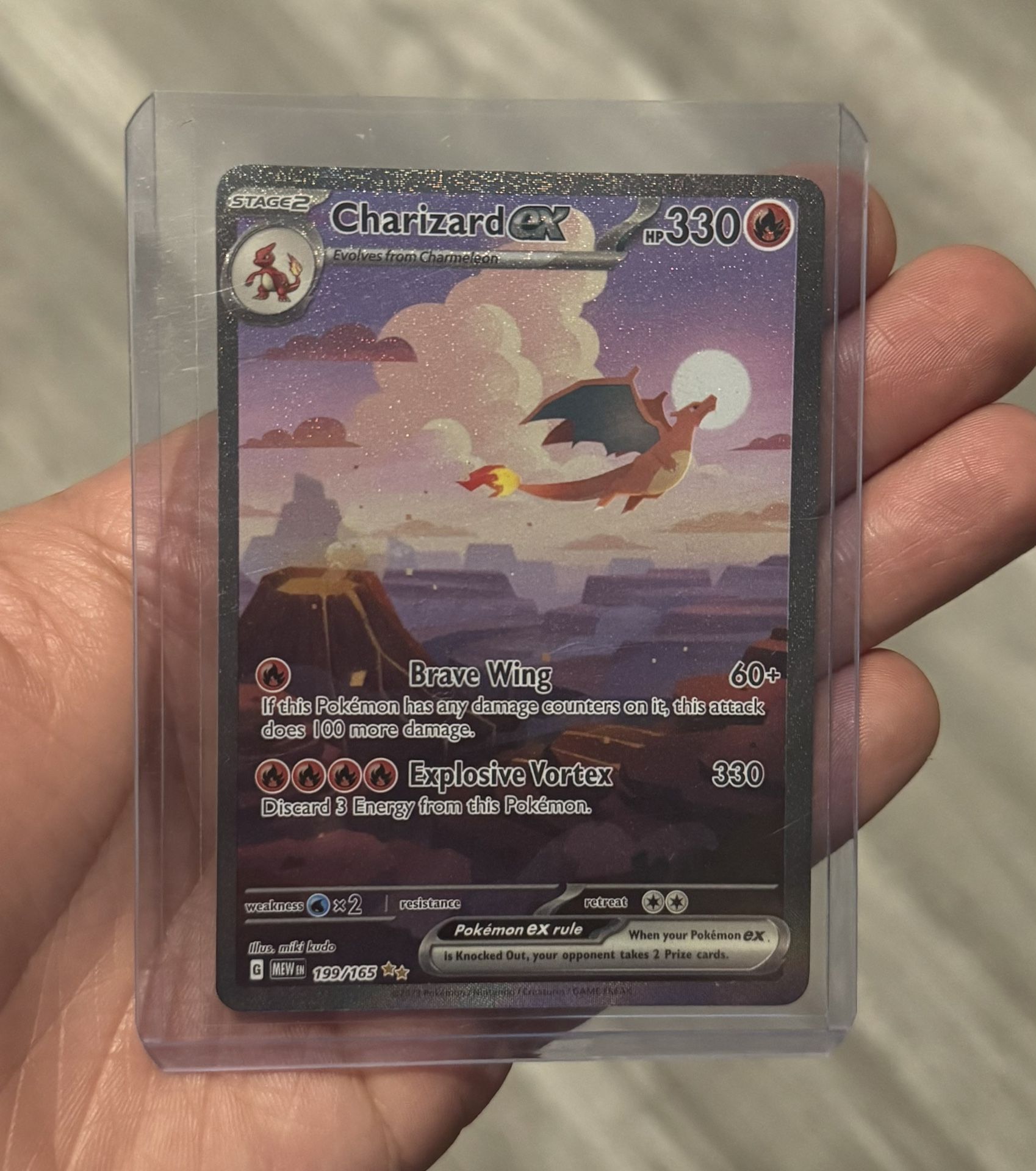 Charizard ex 199/165 Sv: Scarlet & Violet 151 Holo
