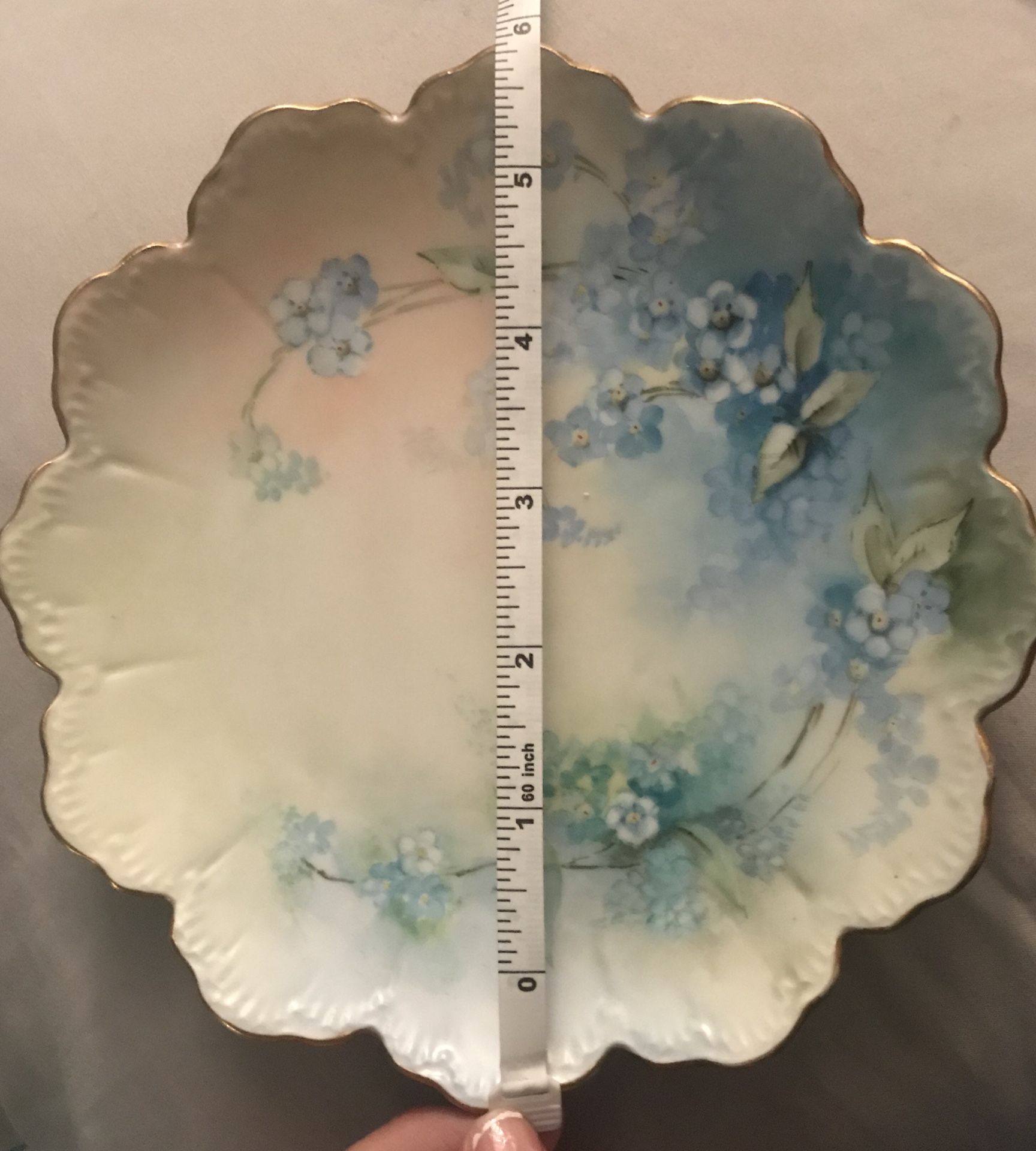 Extremely rare! Vintage R.C Malmaison Bavarian Porcelain Plate