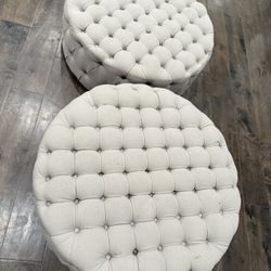 Grey Ottoman 
