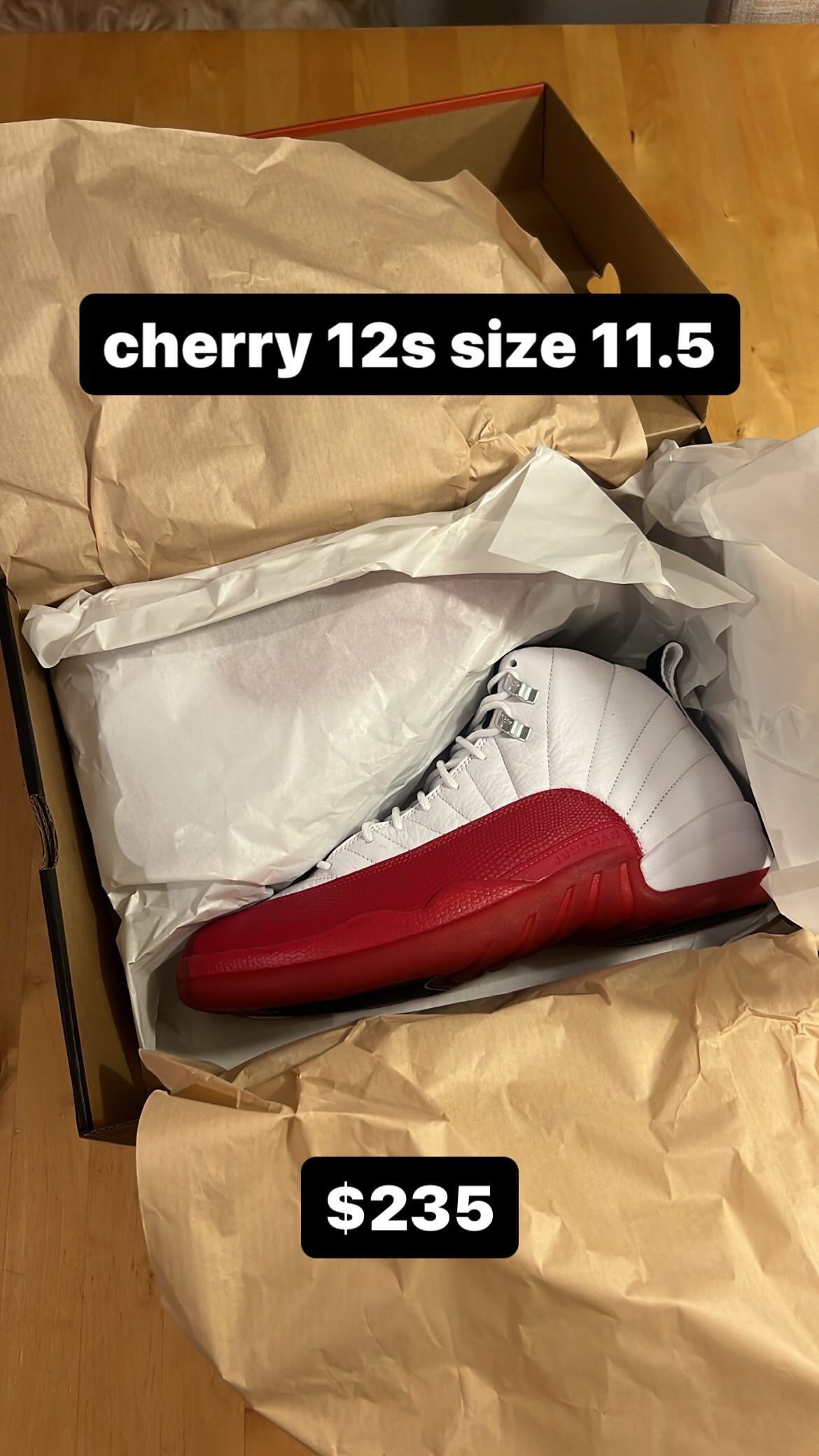 Jordan Cherry 12 Size 11.5